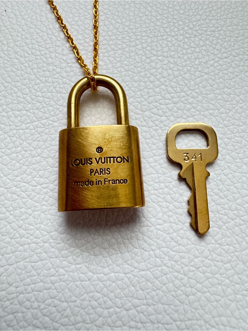 Louis Vuitton Padlock Lock and Key Polished #341 (Free Non-Branded Chain) - Picture 3 of 4